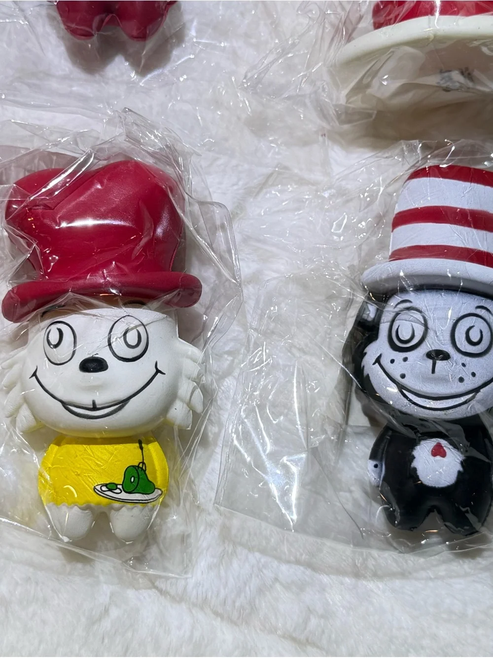 Dr. Seuss slow rise squishy Character Pack 3.5” 6 pc bundle. Cat In The Hat
